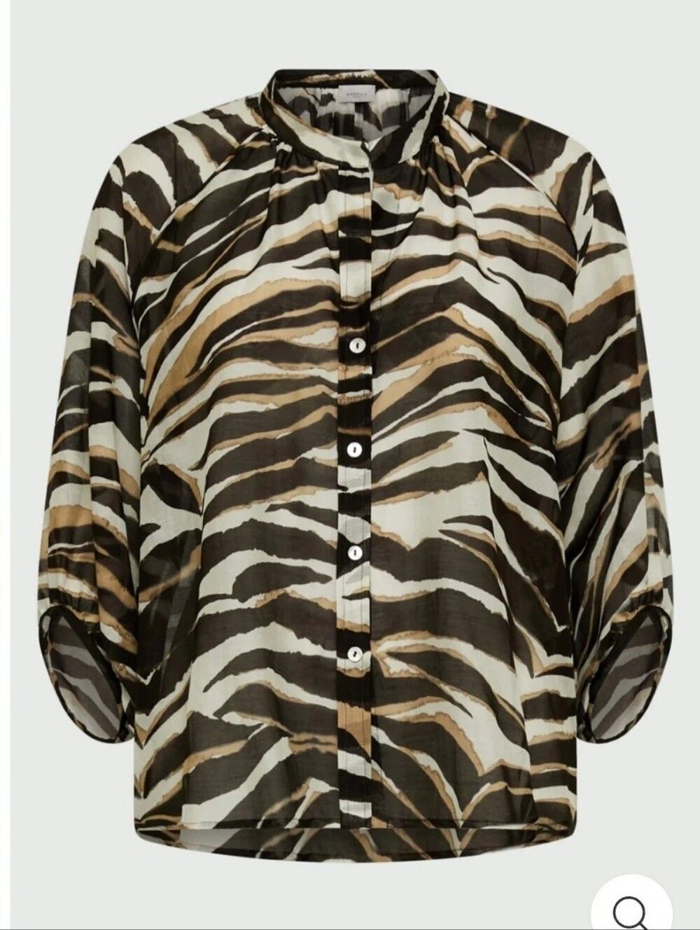 Marella Sport Baltico Black Animal Print Shirt - Picture 1 of 10